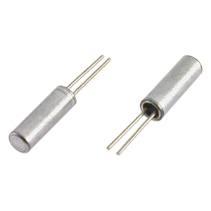 Golledge 6x2mm cylinder thru-hole crystal package Golledge 6x2mm cylinder thru-hole crystal package